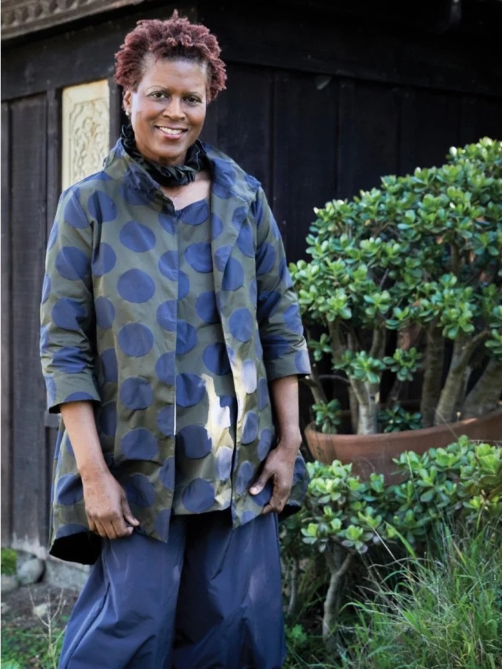 Bryn Walker Yael Jacket in Dot Memory Crunch Jacquard
